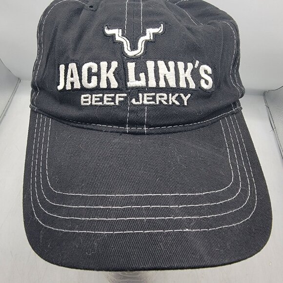 Jack Links Beef Jerky Baseball Hat Cap Feed Your Wild Side Black Adjustable - Picture 5 of 9